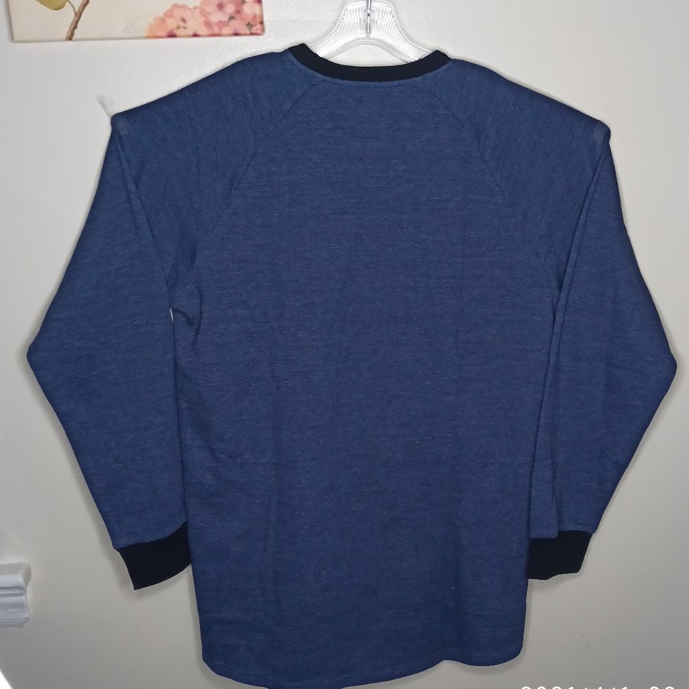 Caliber Men's Sweater Size XXL Navy Blue Long Sleeves Comfort Round Neck Comfort - Picture 7 of 8